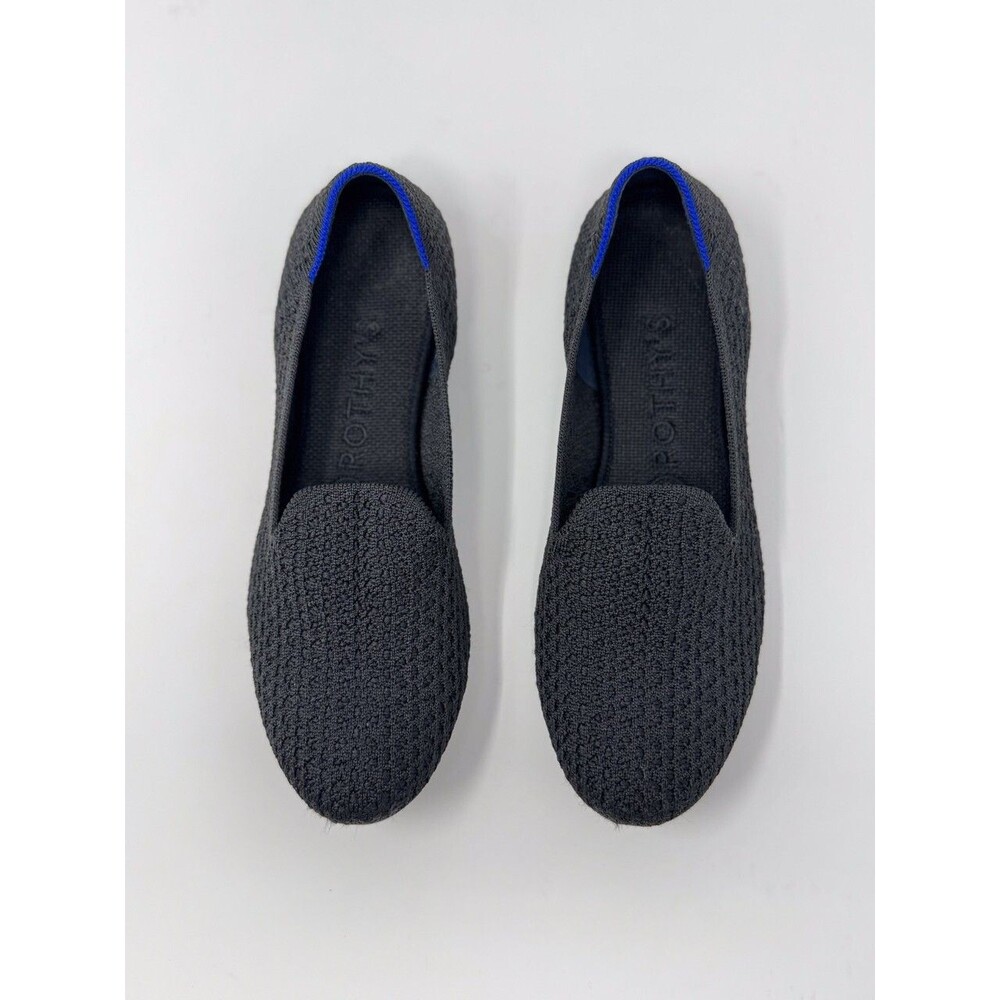 Rothys Womens Shoes Blue The Loafer Slip On Flat Knitted Comfort Casual US 7